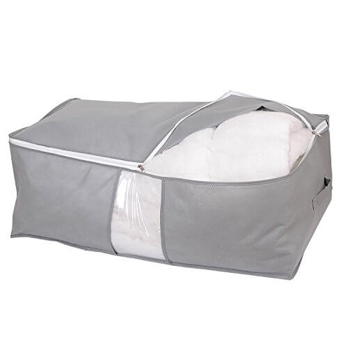 MOHOHOME-Set-of-2-Jumbo-Blanket-Storage-Bags-With-Zipper-Comforter ...