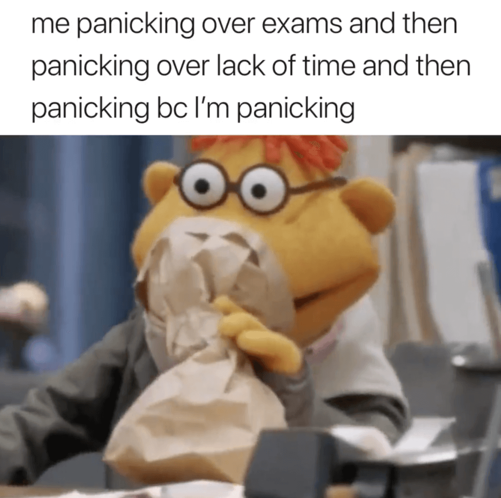 exams over meme