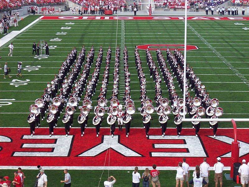 Ohio State game day marching band