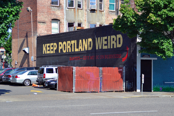 keep Portland weird sign portland