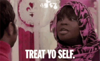 donna saying treat yo'self