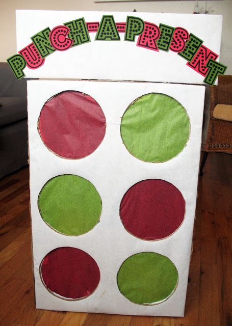 Colorful DIY punch box gifts idea